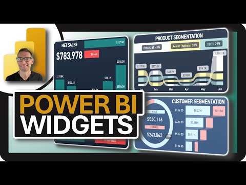 Design Power BI WIDGET CARDS!