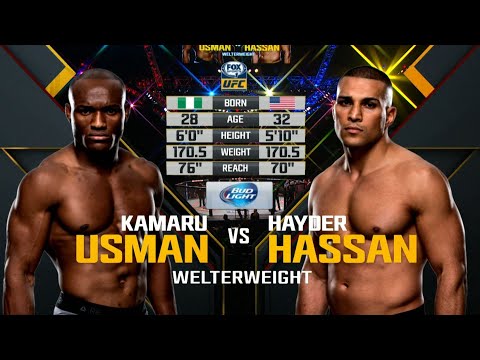 UFC Debut: Kamaru Usman vs Hayder Hassan | Free Fight
