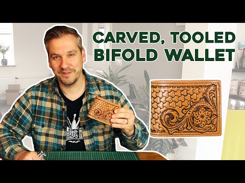 I Made a Custom Tooled Bifold Wallet - Free Pattern Download (PDF)