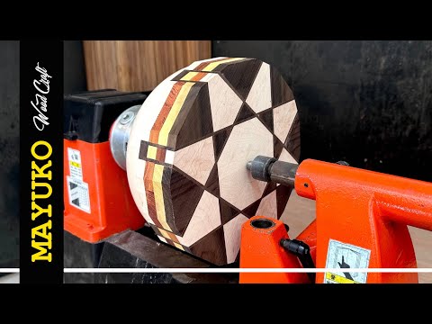 CRISSCROSS COLORS, woodturning