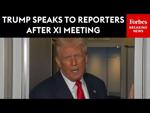 FULL VIDEO: President Trump Holds Air Force One Press Gaggle After Meeting With China's Xi Jinping