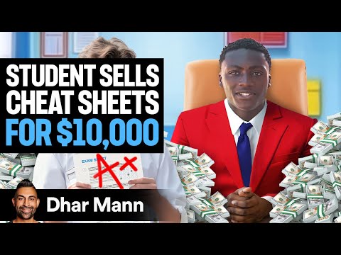 STUDENT Sells CHEAT SHEETS For $10,000 At SCHOOL | Dhar Mann Studios