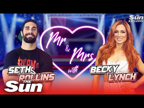 WWE superstar couple, Seth Rollins & Becky Lynch play 'Mr & Mrs'