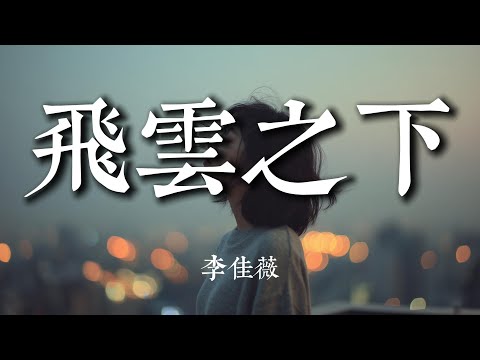 飛雲之下 - 李佳薇『在飛雲之下 以為忘了的家 在耳邊說話 叫我別煩心那些痛與怕』【動態歌詞MV】#純享 #音樂 #抖音 #聲生不息 #聲生不息華流季