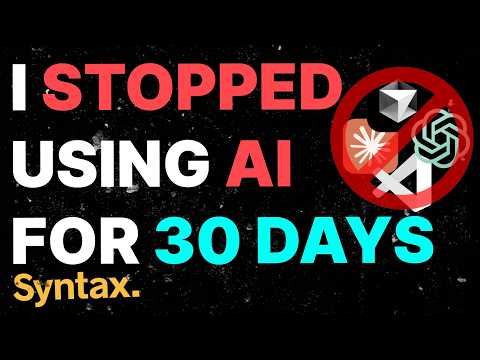 I Stopped Using AI To Code For 30 Days