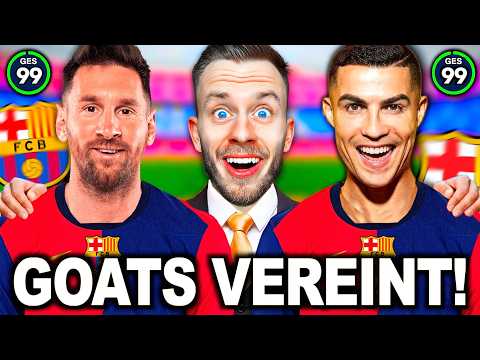 Ich habe die GOATs CR7 & MESSI zu Teamkollegen gemacht! 🐐🏆 (siuuu!)