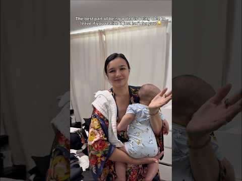 The funny thing is dad had to take care of the blowout and the laundry🤣 #insta360 #familyvlog