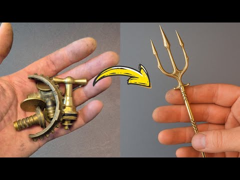 Forging Aquaman’s Trident from Brass Scrap🔱