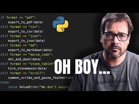 I Hate Long If-Elif Chains: This Design Pattern Solved It Once and For All