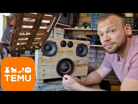 £70 TEMU BASSBOX BUILD USING FREE WOOD!! AMAZING OUTPUT!
