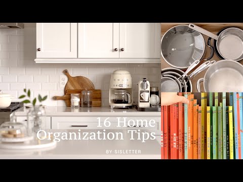 16 Home Organization Tips that will help you in your daily life.