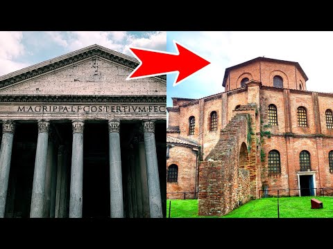 How did Architecture change in the late Roman Empire?