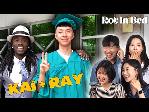 Koreans Crazy Reaction to 'Kai cenat & Ray' for the First Time | Rot in bed