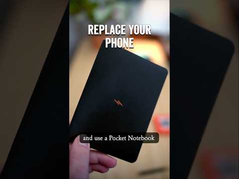 Replace your phone with a notebook (trust me)