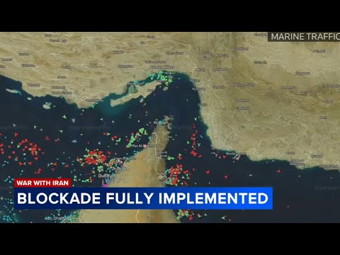 US blockade of Iranian ports fully implemented as Trump says war is near end