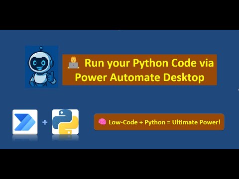 How to run Python script from Power Automate Desktop