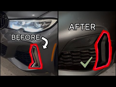 HOW TO CHANGE THE FRONT BUMPER SIDE TRIM ON A BMW M340i (2020-2022) | Easy DIY Tutorial