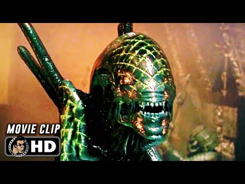 Xenomorph Army Vs Predator Fight Scene | AVP: ALIEN VS. PREDATOR (2004) Movie CLIP HD