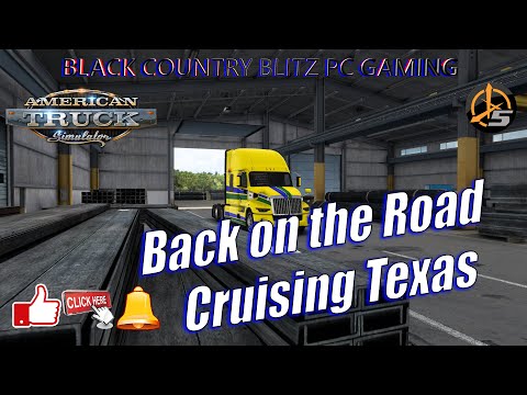 American Truck Simulator / Back on the road / Cruising Texas / Trackir 4K  / Now Live