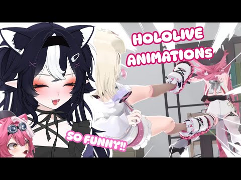 VTuber Reacts to the FUNNIEST HOLOLIVE ANIMATIONS!