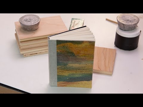 Tutorial for Link Stitch Binding with Sewn Covers.