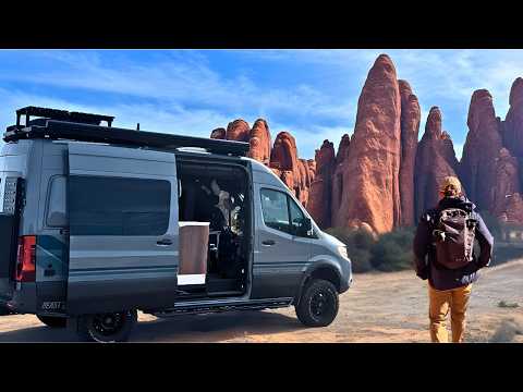 Solo Van Life at Arches National Park