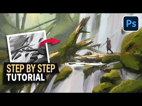 Environment Concept Art Process (Digital Painting Tutorial)