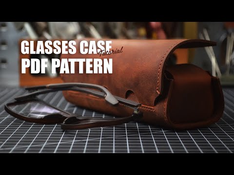 Reviving My Glasses Case | PDF Pattern | Leather Craft Tutorial | DIY | ASMR