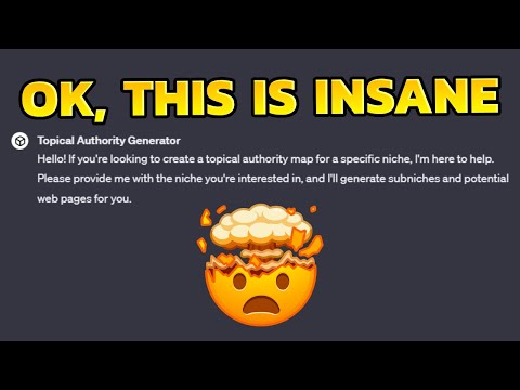 This Custom GPT DESTROYS TOPICAL AUTHORITY (ChatGPT SEO)