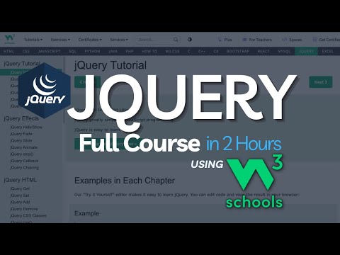 W3Schools JQuery Full Course in 2 Hour | JQuery W3Schools Tutorial