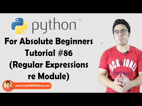 Regular Expressions | Python Tutorials For Absolute Beginners In Hindi #86