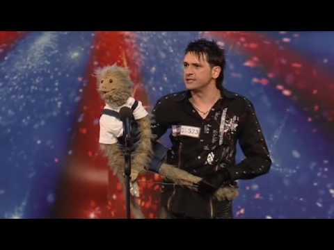Damon Scott with Monkey (Bubbles).