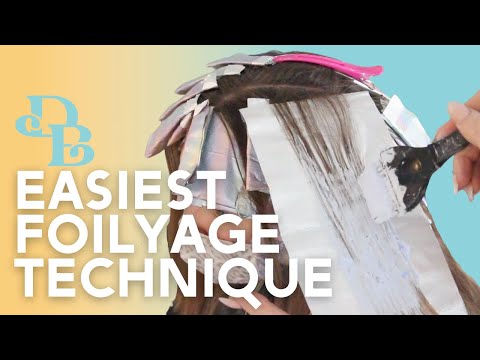 foilyage technique on brunette hair (QUICK & EASY!)