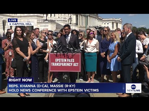 LIVE: Reps. Khanna, Massie hold news conference with Epstein survivors