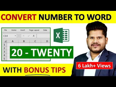 How To Convert Number To Words in Excel HINDI || Using SpellNumber Formula