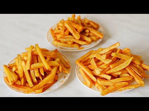Homemade French Fries. No Deep Fryer. Three Cooking Methods. Crispy on the Outside, Soft on the I...