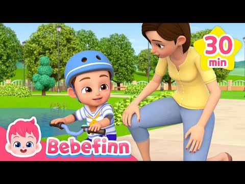 Bicycle Song and Baby Car +more | Ride a Bike | Learn Types of Vehicles | Bebefinn Nursery Rhymes