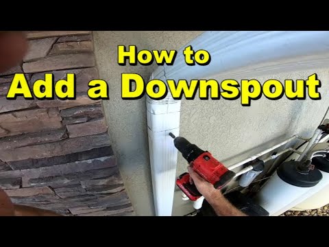 How to Add or Move A Downspout to Your Gutter