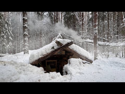 Man Improves Dugout Space. Survival Shelter Renovation