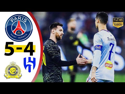 Last match between Messi and Ronaldo | PSG 5-4 Riyadh All Star (Al nassr x Al Hilal)