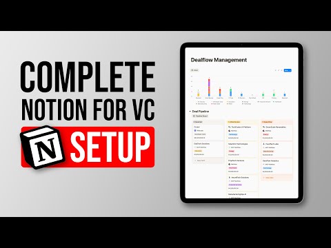 Notion Masterclass: Building A Complete VC Setup