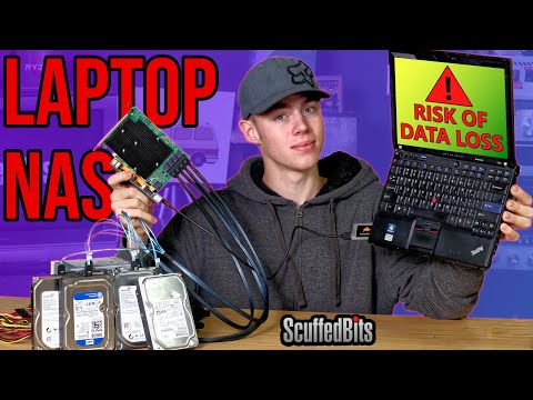 How Many Hard Drives Can a Laptop Handle? Sketchy NAS Build