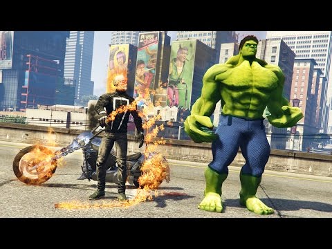 GHOST RIDER vs HULK!!