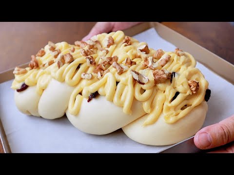 1週內做了3次，太好吃了❗️夏季做麵包快速便捷的方法，所有人都愛上了！萬能牛奶麵包食譜，新手也能輕鬆成功【阿栗食譜439】