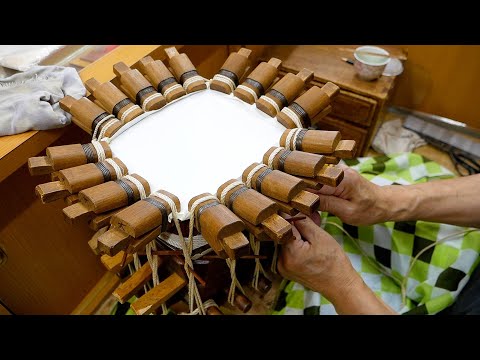 The process of making the Japanese musical instrument "Shamisen"!