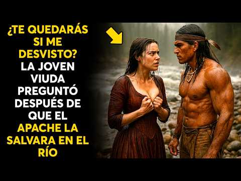 ¿TE QUEDARÁS SI ME DESVISTO? LA JOVEN VIUDA PREGUNTÓ DESPUÉS DE QUE EL APACHE LA SALVARA EN EL RÍO
