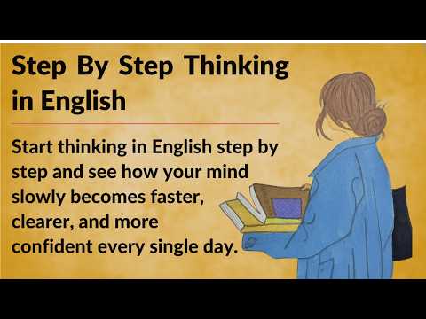 Step by Step Thinking in English  || Graded Reader || Improve Your English Fast