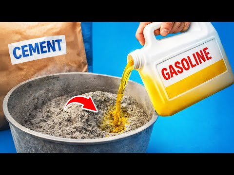 Mix GASOLINE with CEMENT and discover the secret formula that few people know!