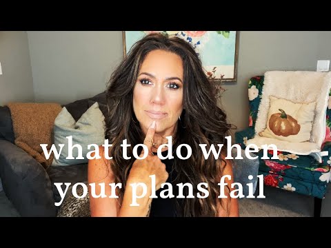 What to do when your plans fail #planner #plan #mindset #inspiration