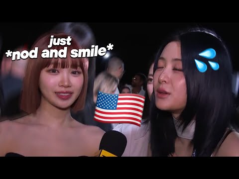 le sserafim in america but it's mostly yunjin being stressed with the members